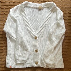 Shxt That I Knit White Cardigan